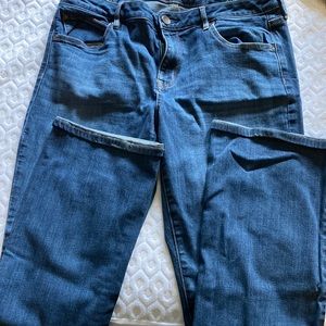 Dark wash boot cut jeans